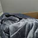 Heated Blanket Electric Blanket Throw, Buzzkick 2025 Upgraded 50x60in Dual-Spiral Heated Throw Blanket 10 Hours Auto-Off 8 Heat Levels Over-Heat Protection Soft Flannel Machine Washable for Gift(Grey)