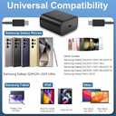 S24 S25 S23 A16 Samsung Charger Super Fast Charging 45W USB C Super Fast Charger with 6FT Type C Charger Cable Cord for Samsung Galaxy S25/S24/S23/S22/Ultra/Plus/FE,Galaxy Tab S9,Z Fold/Z Flip,A55,A15