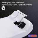 eXtremeRate Replacement Full Set Housing Shell with Buttons for Steam Deck OLED, Custom DIY White Faceplate Back Plate Trackpad Case for Steam Deck OLED Console - Without Console