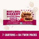 Nature's Bakery Gluten Free Fig Bar, Raspberry, Plant-Based, Vegan Friendly, Kosher, Non-GMO, 2 Ounce (Pack of 12) (EXP 09/08/28)
