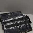 12 Pack Extra Heavy Duty Large Moving Bags with Strong Zipper & Comfortable Handles, Sturdy & Durable Clothes Storage Bags Totes Bins, Packing Moving Boxes for College Supplies, Black