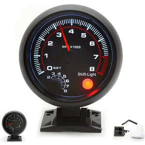 Tachometer Gauge,Geevorks 3.75" 12V Automotive Replacement Tachometers 0-8000 RPM,RPM Tachometer for Car 4/6/8 Cylinder Engines
