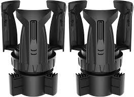 Cup Holder Expander (Adjustable Holder & Base, AutoFit Hold, One Button Open), Car Cup Holder Expander for Yeti, Hydro Flask, Nalgene, Owala, Bottles in 2.6" 4.8" (1 Pack)