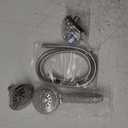 1733 Handheld Showerhead & Rain Shower Combo. High Pressure 24 Function 4" Face Dual 2 in 1 Shower Head System with Stainless Steel Hose, Patented 3-way Water Diverter in Nickel Finish (2.5 Gallon Per Minute)