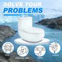 13168 Upgraded RV Toilet Water Valve Kit, RV Toilet Parts Compatible with Thetford Aqua Magic IV Toilets High and Low Models, Freeze Resistance and Leak Resistance Toilet Valve Replacement Kit