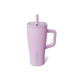 BrMate Era 20 oz Tumbler with Handle and Straw | 100% Leakproof Insulated Tumbler with Lid and Straw | Made of Stainless Steel | Cup Holder Friendly Base | 20oz (Lavender)