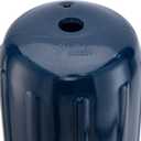 Taylor Made Big B Inflatable Boat Fender, Captain's Navy (6" x 15") End-to-End Line Passage Fits 5/8" Rope, Hangs Horizontally or Vertically, Ribbed, Needle Valve, Marine-Grade Vinyl - 571025