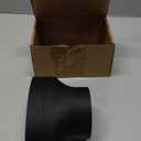 4 Inch Oval to 3 Inch Round Duct Adapter Compatible with Panasonic WhisperValue Broan-Nutone LP80, Bathroom Exhaust Fan Vent Reducer Accessory, No-Tool Installation, Black