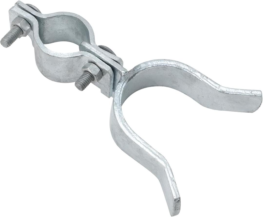VIVIDA Chain Link Gate Latch 1-3/8" x 2-3/8", Fence Fork Latch for Metal Gates with Padlock Hole, Galvanized Steel, Chain Link Fence Parts, 1 PCS