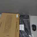 Wireless Keyboard and Mouse Combo, Full-Sized 2.4GHz Wireless Keyboard with Comfortable Palm Rest and Optical Wireless Mouse for Windows, Mac OS PC/Desktops/Computer/Laptops (Black)