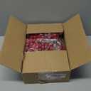 DearHouse 6FT Red Berry Garland, Flexible Artificial Red and Burgundy Berry Garland for Indoor Outdoor Hone Fireplace Decoration for Winter Christmas Holiday New Year Decor