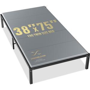 Bunkie Board Twin Size 38"x75" Bed Boards for Under Mattress - Heavy Duty Reinforced Wood Support Board with Anti-Sag Design, Fits Metal Frames/Platform Beds/Sleeper Sofas