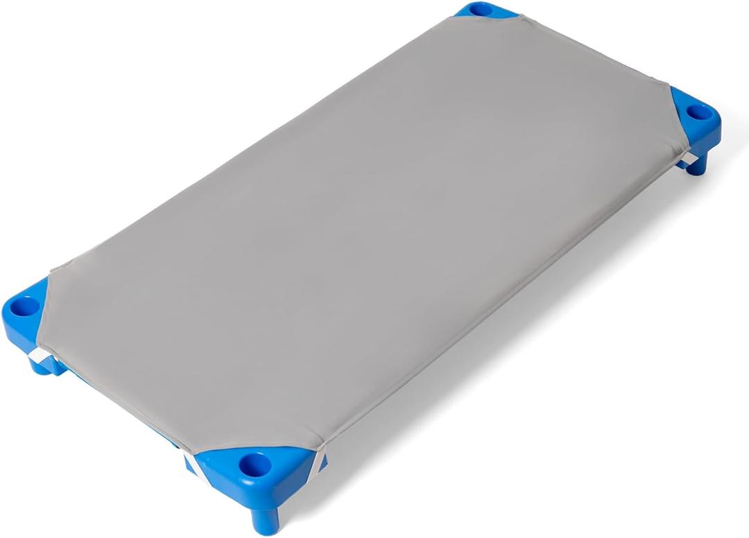 Comfyanno Cot Sheets for Daycare Tollder Size - Fits 23" x 40" Cot, 10 Pack Bulk, Daycare Essentials, Soft & Comfortable Fitted Cot Cover, for Preschool Kids Nap Time, Brushed Microfiber - Grey