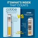 Cobbe 4 Pack Replacement Filters for Handheld Shower Head - Water Softener Filters Beads for Hard Water - Remove Chlorine - Reduces Dry Itchy Skin