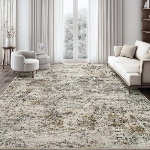 Cochyean 8x10 Area Rugs - Washable Rug for Living Room, Ultra-Thin Abstract Rug, Indoor Non-Slip Rug for Bedroom, Stain Resistant Large Area Rug, Dark Brown Cochyean 8x10 Area Rugs - Washable Rug for Living Room, Ultra-Thin Abstract Rug, Indoor Non-Slip Rug for Bedroom, Stain Resistant Large Area Rug, Dark Brown