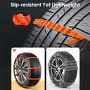 Reusable Snow Tire Chains for Trucks & SUVs - 2025 Upgrade 20 PCS Emergency Anti-Skid Traction Chains, Heavy Duty Plastic Wheel Cables for Winter Driving on Snow/Ice & Muddy Roads