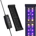 8.5" Aluminum UVB 10.0 LED Reptile Light Bar with Timer & Dimmer, Ultra-Slim Metal UVB/UVA Lamp for Terrariums  Even Light Output, Long Lifespan, Ideal for Bearded Dragons, Turtles & Lizards
