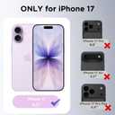 CACOE Magnetic Case for iPhone 17 6.3 inch-Compatible with MagSafe & Magnetic Car Phone Mount,Not Yellowing Anti-Scratch (Light Purple)