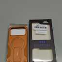 Goton for iPhone 17 Pro Max Case with Privacy Tempered Glass Screen Protector & Camera Lens Protector, Compatible with MagSafe, Invisible Kickstand, Shockproof Phone Cover, Orange