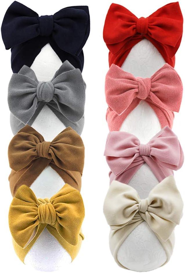 Baby Turban Big Hair Bow Baby Hat Baby Girl Soft Beanie Cap Newborn Infant Toddler Kid Headwrap