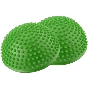 PVC Semi-Circular Durian Ball Inflatable Half Yoga Balls Massage Point Fitball Exercises Trainer Fitness Balance Ball(Green)