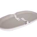 Ubbi Baby Changing Pad, Easy to Clean with Detachable Base, Lightweight, Waterproof Foam, Includes Safety Strap and Non-Skid Feet, Taupe