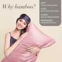 BEDELITE Pillow Cases Queen Size Set of 2, Rayon Derived from Bamboo, Cooling Pillow Cases for Hot Sleepers & Night Sweats, Breathable and Silky Soft Envelope Pillowcases(Rose Pink, 20"x30"), 2 Pack Queen20"X 30"
