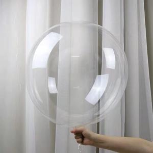 Bobo Balloons, 25 Pack Pre-Stretched 24-inch Helium/Air Large Clear Balloons for Stuffing, Beautiful DIY Bubble Balloon Decor for Wedding, Birthday, Graduation Party Decoration