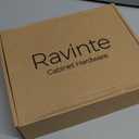 Ravinte 30 Pack 4 Inch Cabinet Pulls Brushed Nickel Sqaure Kitchen Cabinet Handles Silver Cabinet Hardware Stainless Steel Drawer Pulls 6-2/5 Inch Overall Length with Mounting Template