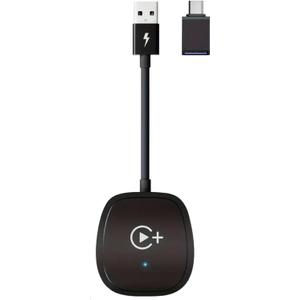 THT02 Wireless CarPlay Adapter, Supports Netflix, YouTube, Convert OEM Wired to Wireless CarPlay, Plug & Play for 2016+ Cars Need Support Wired CarPlay with iOS 10+