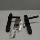 Smart Sliding Door Lock with Fingerprint, Password, IC Card, Mechanical Key & WiFi Tuya App Control | Keypad, Hook Mortise + Doorbell | Auto-Lock | Easy Install (Black)