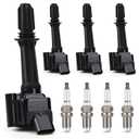 Ignition Coil Pack UF802 & Iridium Spark Plugs Compatible with 2016-2019 Chevy Cruze 2016-2022 Chevy Malibu 2018-2022 Equinox & 2018-2020 GMC Terrain & 2016-2022 Buick Encore, 1.4L 1.5L (Set of 4)