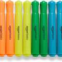 Amazon Basics Tank Style Highlighters, Chisel Tip, Bible Highlighter, Office and School Supplies, 12 Pack, Assorted Colors