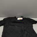 PRETTYGARDEN Womens Summer Tops 2025 Trendy Short Sleeve Eyelet Embroidered Dressy Casual Blouse Shirts Size L