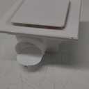 FEITON Bathroom Exhaust Fan with Light, Ceiling Mount, 110 CFM 1.0 Sones 4 Inch Duct, Quiet Square Bath Fan Light Combo, Shower Exhaust Fan with Light