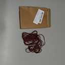 uxcell Round Leather Cord, 11 Yard 2 mm Leather String Strips Lacing for DIY Crafts Making Bracelet Purse Strap, Wine Red