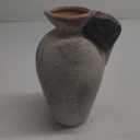 LUKA Ceramic Rustic Farmhouse Vase,9.25 inch Terracotta Vase with Handle, Neutral Tall Clay Vases Decorative Vases for Living Room, Table, Shelf Decor (Brown, L)