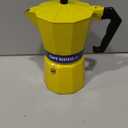 LORD'S ROCKS Caf Bustelo Stovetop Espresso Maker 300 ml Cup Moka Pot Coffee Percolator, Durable Aluminum with Heat-Resistant Handle, Bold Yellow Design Authentic Caf-Style Coffee at Home