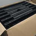 IRIS USA 4-Shelf Extra Heavy Duty Deep Plastic Storage Shelves, 800lb Capacity, 57" H x 36" W x 24" D, Large Modular Shelving Unit Storage Organizer for Garage, Home, Warehouse & Gym, Rack - Black