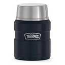 THERMOS Stainless King VacuumInsulated Food Jar with Spoon, 16 Ounce, Midnight Blue