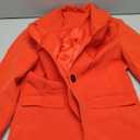 Women's Blazer Business Casual Long Sleeve Notched Lapel Button Business Blazers Work Office Jackets with Pockets (03 Orange), Small