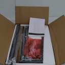 Furologee 5-Tier Ladder Shelf, Ladder Bookshelf with Removable Drawer, Rustic Bookcase Storage Rack Organizer, Wood Metal Freestanding Storage Shelf for Living Room, Home Office, Bedroom, Balcony