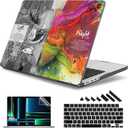 May Chen Case for MacBook Pro 14 inch, Models A2442 A2779 A2918 A2992 A3401 A3185 A3112 A3434, M1 M2 M3 M4 M5 Chip (2021-2025 Release), Plastic Hard Shell Case with Keyboard Cover, Left Right Brain