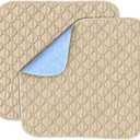 Waterproof Chair Pads for Incontinence, Wheelchair Seat Pads, Reusable Washable Seat Protector Pads for Bed, Seat, Wheelchair & Recliner, 2 Pack