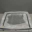 Large size 66L Fully Transparent Openings Clothes Storage Bins with Metal Frame, Stackable & Foldable Storage Box with Lids, Closet Organizers, Cap, Sweater.(19.7x 15.75 x 13 Inches)