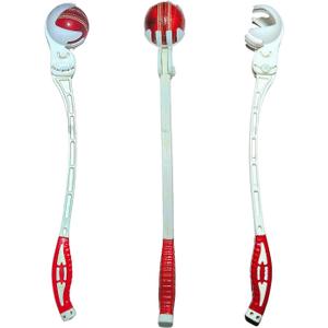 White Side Arm Ball Thrower for Cricket - Ball Thrower for Kids Cricket & Softball, Tennis Ball -Blue Cricket Side Arm Ball Thrower Stick for Speed, Practice, & Training.