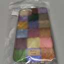 Trendy Aesthetic Cute Colorful iPhone 13 Case Shockproof Design Slim Fit Protective Cover Phone Case with for Women Girls (Colored squares)