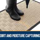 OLANLY Front Door Mat Outside Entrance 47x23, Heavy-Duty Rubber Doormat