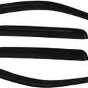 94981 Side Window Wind Vent Deflector fit for 2014-2022 Jeep Cherokee, 4pcs Out-Channel Tape-On Rain Guards Set, Dark Smoke Nice Window Visor Exterior Car Accessories
