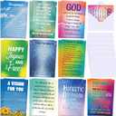 Motiskyy 20 Pack Sobriety Greeting Card with Envelope 4 x 6 Inch Blank Assorted Recovery Encouragement Cards Sobriety Anniversary Cards Inspirational Hope Quotes for Men and Women(Light Style)